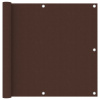 Balkónová zástěna hnědá 90 x 300 cm oxfordská látka Hnědá 135072