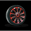 Ozdobné kryty kolies červená 16'' STRONG DUO Red Black, 4ks