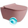 GSI PURA COLOR PURA závesná WC misa, Swirlflush, 36x55cm, blush dual-mat 881524