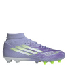 adidas F50 Sparkfusion League Womens Firm Ground Football Boots Purple/Lemon 3.5 (36)