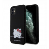 Hello Kitty Liquid Silicone Daydreaming Logo Zadný Kryt pre iPhone 11, čierna