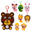 Zvieratá, plstený šijací set, DIY prívesky, 8 kusov