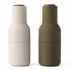 Audo Copenhagen Mlynček na soľ a korenie Bottle Hunting Green/Beige Walnut – set 2 ks