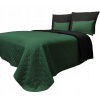 Prikrývka na posteľ - Zmluvný polyester zavádza 200 x 160 cm čierny, odtiene zelenej (Diana Diana 160x200 Z/C Prikrývka)