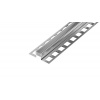 DL7/4 dilatačná lišta s výplňou 1/2 PU + 1/2 pryž, ACARA, nerez V2A sivá, 11 mm, 2,5 m