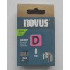 Spony Novus D typ 53F, délka 8 mm, 1200 ks