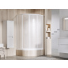 Ravak štvrťkruhový sprchový kút SKCP4-90 SABINA white, Pearl + Cleaner 90x90x185 cm 31177V10011