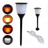 Solárna zatĺkacia lampa MPL čierna 58 cm 1 ks