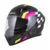 Prilba Orbit Track, CASSIDA (čierna/ružová/fialová/žltá fluo/biela) 2026 XL (61 až 62 cm)