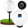 LED solárne poháňané záhradné guľové svetlo 0,24 W 20 lm 6500 K Studená biela biela 360° so súmrakovým senzorom čiernobiele IP44 Masterled