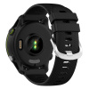Enem Vrúbkovaný jednofarebný remienok 18mm - Čierny IR-AWGW-0397