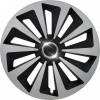 Compass Fox Ring silver black 15