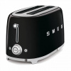SMEG SMEG TSF02BLEU Toastovač 50´s Retro Style 4x2 - čierny