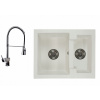 Kuchynská batéria - Žulové umývadlo 1 5 komory + batéria (Kuchynská batéria - Žulové umývadlo 1 5 komory + batéria)