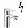 Hansgrohe Metris New Páková umývadlová batéria 110 s odtokovou súpravou s ťahadlom k beztlakovým ohrievačom vody, chróm 31074000-HG