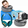 Cestovná poduška pod krk a hlavu do auta + SLÚCHADLÁ NA UŠI BLUETOOTH