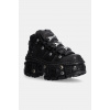 Kožené tenisky New Rock Crust Negro + Tank Casco Negro čierna farba, M-WALL106-S25