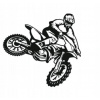 CUKROVÁ TLAČ jedlý obrázok na tortu Cukrová hmota Cross Motocross Pitbike #3+MENO