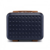 Kozmetický kufrík ABS+PC Kono - navy-hnedý - 11 L