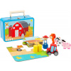 SMALL FOOT Puzzle s postavičkami v kufříku - Farma