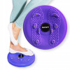 DrFit Twister disk s výstupkami, otočný disk na cvičenie a masáž, ø 25 cm, fialový