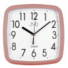 Ružové nástenné hodiny JVD HP615.18 s tichým chodom