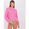 Svetloružový dámsky sveter LC-SW-0254.64-pink ONE SIZE