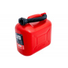 10l plastový kanister HERMON s lievikom, červený