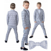 Teplaková súprava - Detský oblek `104 biela, čierna, modrá, šedá (Set Grey Cittwear Set 104/110 G3)
