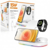 Aligator Stanica Smart Station A s bezdrôtovým nabíjaním 3v1, 15W (AS03WT)