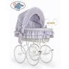 Moses Retro Victoria Basket - biela+šedá posteľná bielizeň (Moses Retro Victoria Basket - biela+šedá posteľná bielizeň)