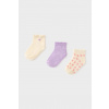 Detské ponožky Mayoral 3-pak 10141.4F.Baby.PPY2 fialová 18