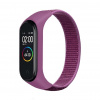 Xiaomi Mi Band 3/4 nylonový náhradný náramok na suchý zips Farba: Fialová MBSCZ-NL0023