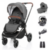 ZOPA SET kočík Move+ korba+adaptéry+autosedačka+báza, Iron Grey/Antracite