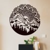 drevo zivota Drevená mandala na stenu MANDALA HORY Farebný vzor: Čierna, Rozmery (cm): 40x40