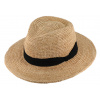 Fiebig - Headwear since 1903 Fedora Raffia - slamený béžový klobúk - Bestseller Veľkosť: 55 cm (S)