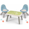 Set stôl KidTable Life Smoby šedozelený výška 45 cm s dvoma stoličkami s UV filtrom