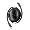 Kábel uhlový USB-C na USB-C Baseus Legend Series, PD, 100 W, 1 m (čierny) 6932172647537