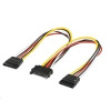 Kabel napájecí k HDD Serial ATA rozdvojka M/2xF 0,16m