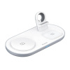 Mcdodo CH-7060 3v1 15W bezdrôtová nabíjačka (telefón/TWS/Apple watch) biela