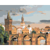 ZUTY Maľovanie podľa čísel - POHĽAD NA KARLOV MOST Rámovanie: vypnuté plátno na rám, Rozmer: 80x100 cm