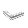 BP9/1 balkónová lišta rohová ACARA, nerez V2A, 33 mm, 65 mm, 1 ks