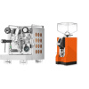 Rocket Espresso Appartamento, copper + Eureka Mignon Specialita, CR orange