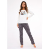 Cornette 855/428 Friends long/r Christmas S-2XL dámske pyžamo ecru XXL