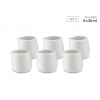 Porcelánové konvičky na mléko, 20 ml, sada 6 ks - WEIS (Konvička na mléko 20 ml, sada 6 z porcelánu - WEIS)