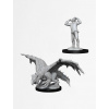 Dungeons & Dragons Nolzur's Marvelous Miniatures - Green Dragon Wyrmling & Afflicted Elf 2-pack, 4 cm