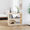 vidaXL Knižnica/deliaca stena 80x30x71,5 cm masívna borovica - Hnedá - 100515-62669