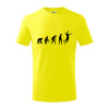 Evolúcia volejbal smeč - Tričko detské bavlnené - 104-110cm / 3-4 roky ( Citrónová )