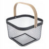 Košík kov/bambus RADKA 27x24,5x16,5 cm