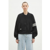 Bunda adidas Originals NC BOMBER JKT dámska, čierna farba, prechodná, JI8525